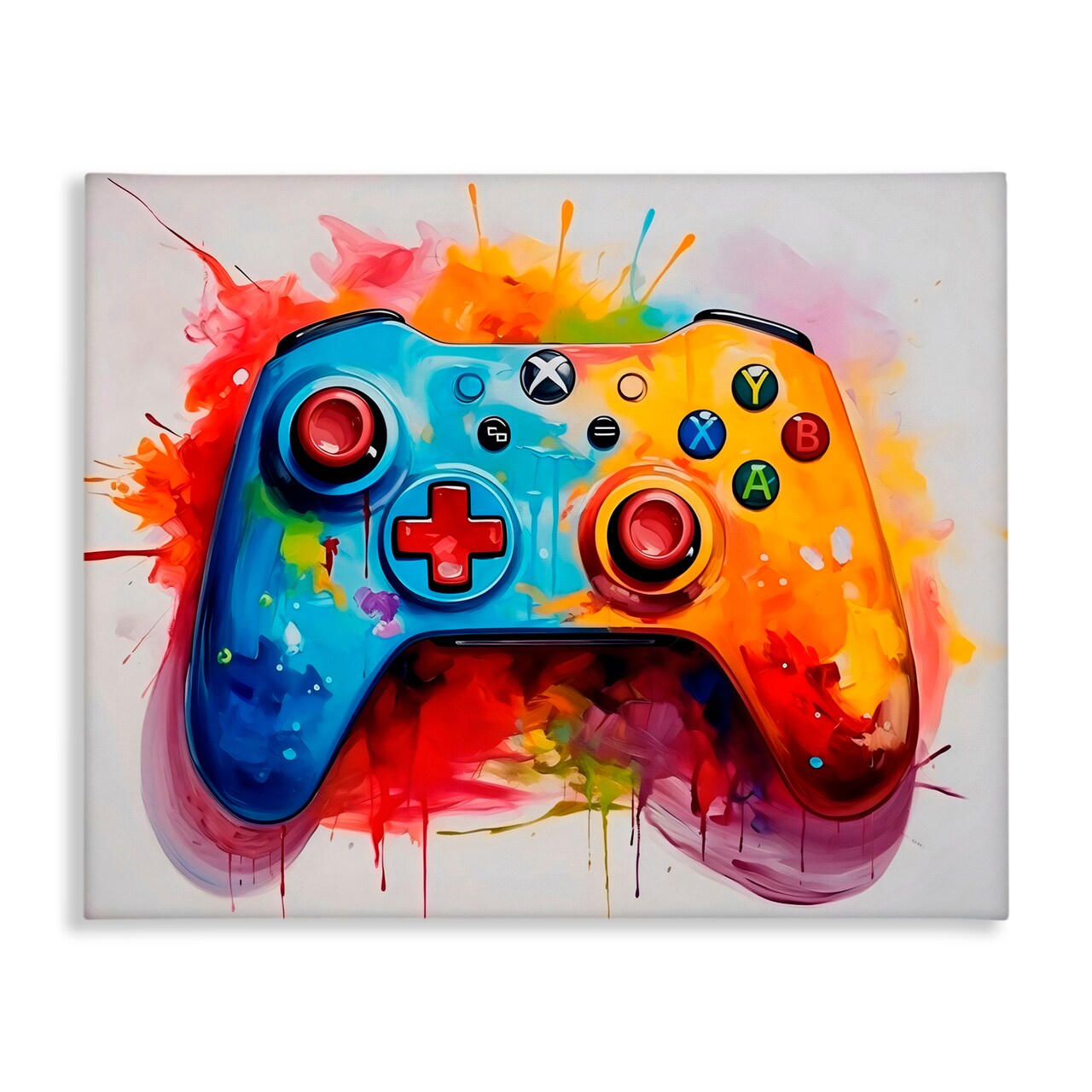 Stupell Industries Colorful Video Game Controller Canvas Wall Art, design by Creative Studio
